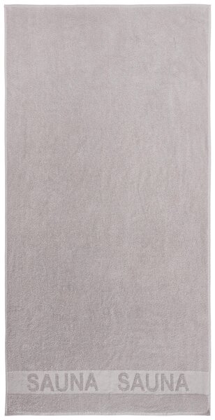 SAUNOVÁ OSUŠKA, 90/180 cm, strieborná Bio:Vio - Kúpeľňový textil