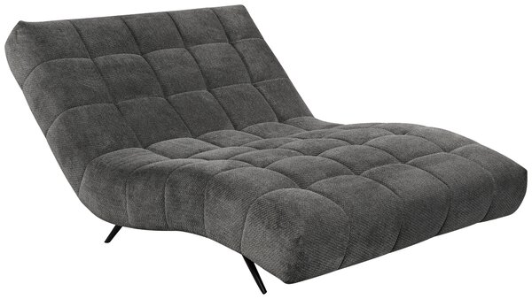 RELAXAČNÉ LEŽADLO, textil, tmavosivá MID.YOU - Kreslá, Online Only