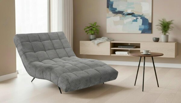 RELAXAČNÉ LEŽADLO, textil, tmavosivá MID.YOU - Kreslá, Online Only