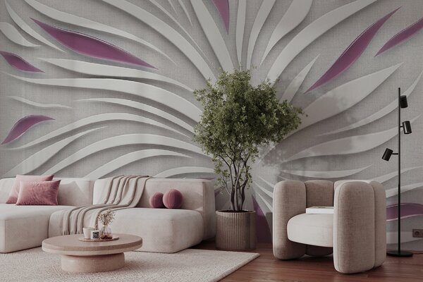 Tapety Abstraktný kvet na tkanine v ružových farbách, 3D fototapety, u06452v4 : Uwalls.sk