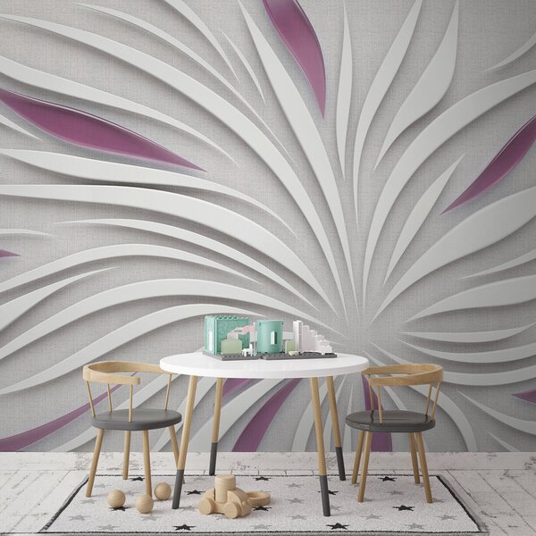 Tapety Abstraktný kvet na tkanine v ružových farbách, 3D fototapety, u06452v4 : Uwalls.sk
