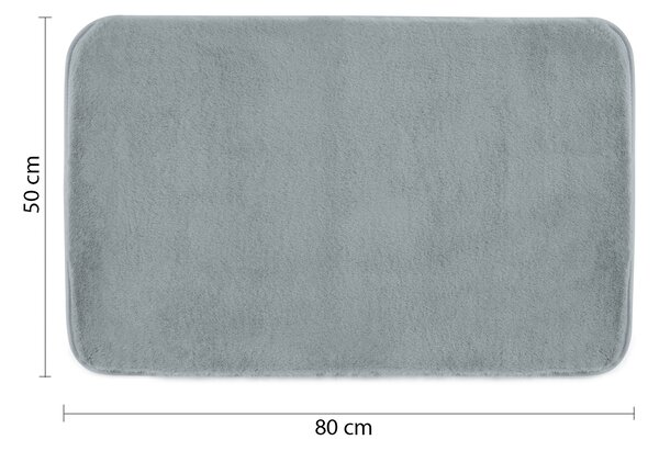 Gedy Gedy, FUZZY kúpeľňová predložka, 50x80cm, 100% polyester, protišmyk, modrá, 96FY508062