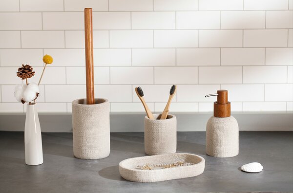 BISK Erga Craft, držiak na mydlo na postavenie, taupe, ERG-08569