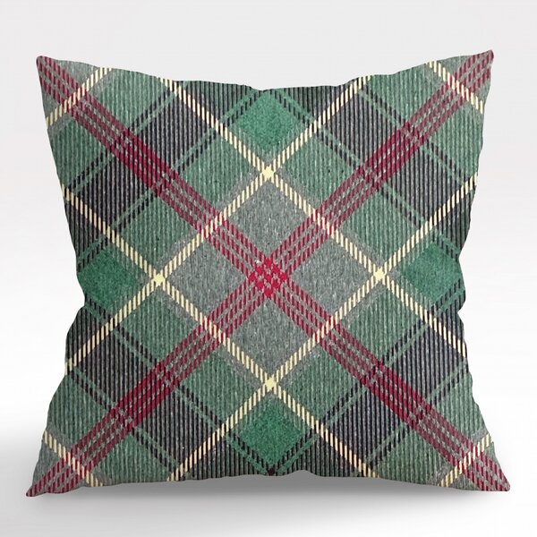 Ervi obliečka na vankúš Gobelínový - Tradičný zelený tartan