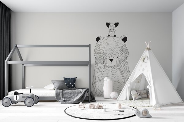 Tapety Medvedík a radosť, Detské fototapety, u98483 : Uwalls.sk