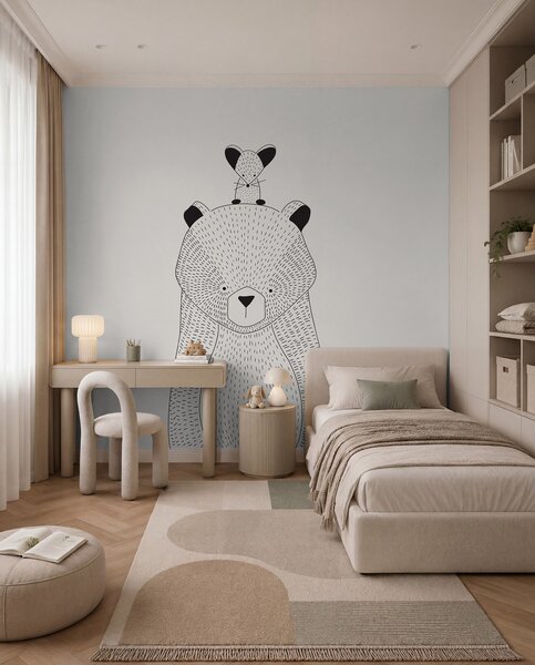 Tapety Medvedík a radosť, Detské fototapety, u98483 : Uwalls.sk