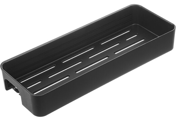 Kuchinox APO, nástenná polička 286x108x43 mm, čierna matná, LAV-AKA_701T
