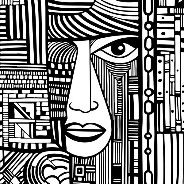 Tapety Abstraktná tvár, Fototapety čiernobiele, u98713 : Uwalls.sk