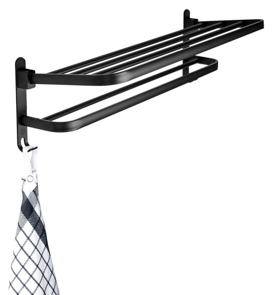 Gamma Gamma, vešiak na uteráky 59cm, čierna matná, GMA-UWS-BK