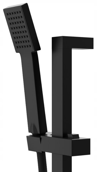 Gamma Zn3, sprchový stĺp s ručnou sprchovou hlavicou 62cm, čierna matná, GMA-ZN3-BK