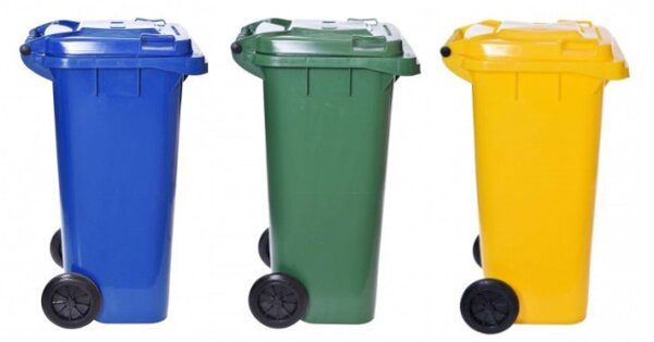 Sada odpadkových košov 120 l (3 ks)