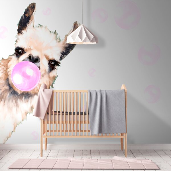 Tapety Lama so žuvačkovou bublinou, Detské fototapety, u98952 : Uwalls.sk