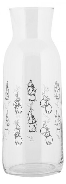 Skleněná karafa Bunny Buddies - Ø 9*25 cm / 1000 ml - Clayre & Eef