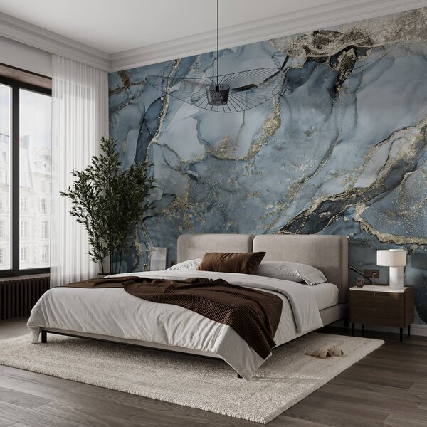 Tapety Mramor v modrej a jantári, Fototapety textúry, Fototapety kameň, u93578v3 : Uwalls.sk