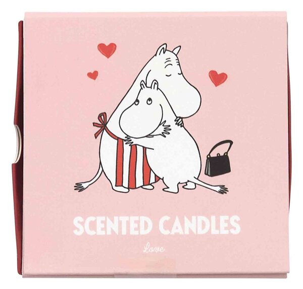 Vonné čajové sviečky Moomin Love – set 4 ks