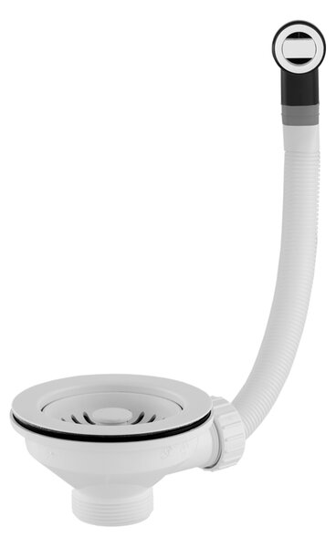 Gamma Gamma, sitko do drezu s prepadom 115mm, biela, GMA-1S115WH