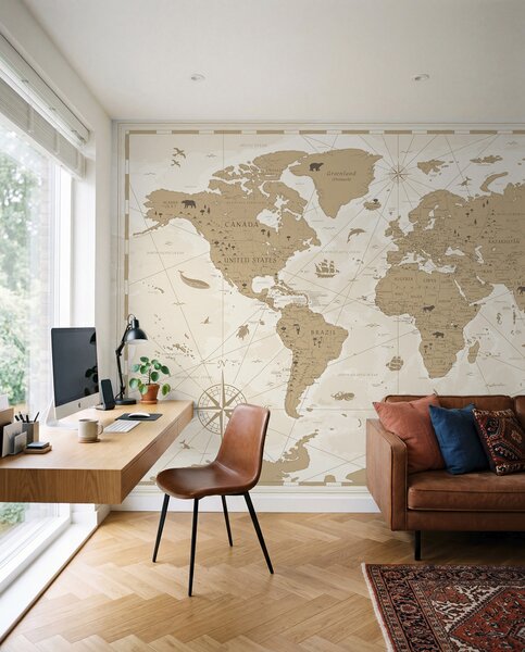 Tapety Atlas cestovateľa, Fototapety mapy sveta, u99074 : Uwalls.sk