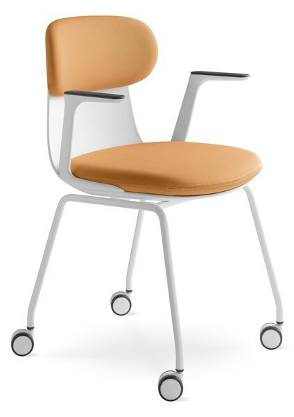LD SEATING - Stolička ZOE 222-BR s podrúčkami