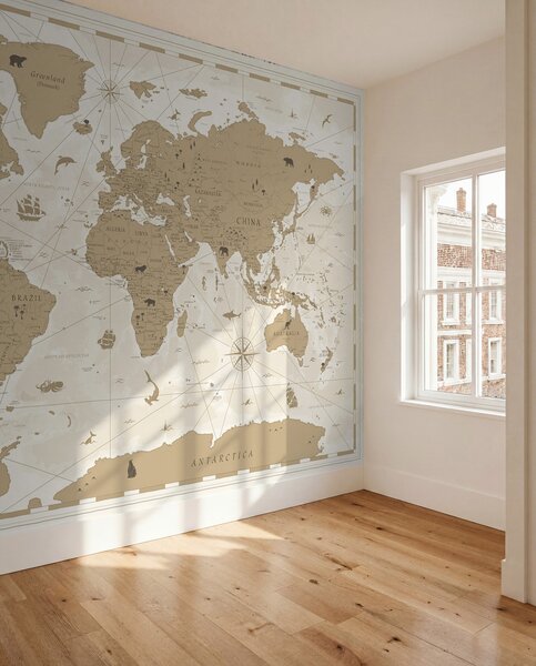 Tapety Atlas cestovateľa, Fototapety mapy sveta, u99074 : Uwalls.sk