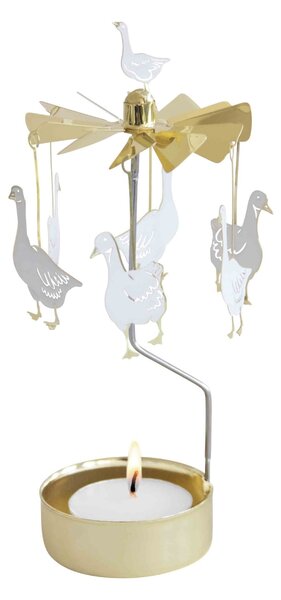 Rotujúci svietnik Garden Geese