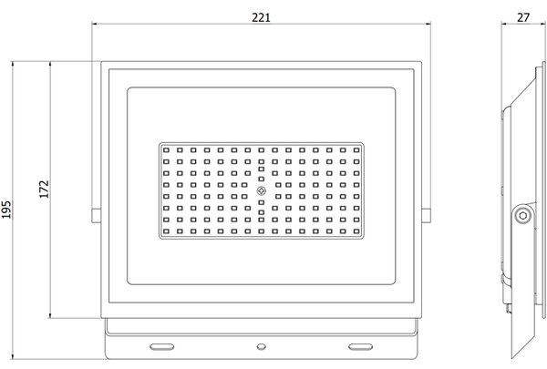 Mexen Luxpro LED reflektor, 70W, neutrálna - 4000K, 6300 lm, čierna - L230-070-40-70