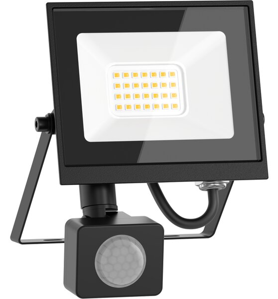 Mexen Luxpro+ LED reflektor s pohybovým senzorom, 20W, neutrálna - 4000K, 2200 lm, čierna - L236-020-40-70