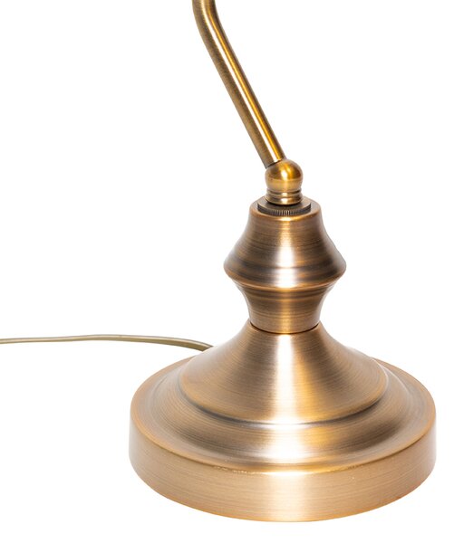 Klasická stolná lampa/notárska lampa bronzová - Banker