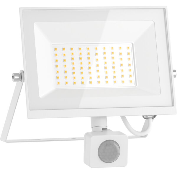 Mexen Luxpro+ LED reflektor s pohybovým senzorom, 50W, neutrálna - 4000K, 5500 lm, biela - L236-050-40-20