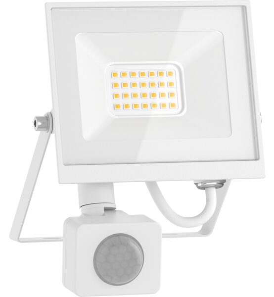 Mexen Luxpro+ LED reflektor s pohybovým senzorom, 20W, neutrálna - 4000K, 2200 lm, biela - L236-020-40-20