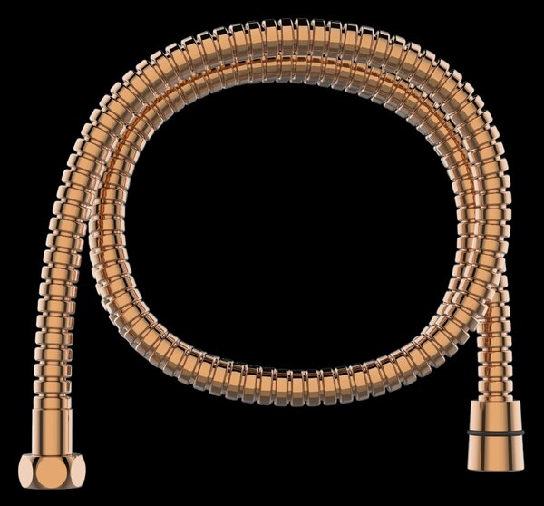 Invena Invena, sprchová hadica 150 cm, ružové zlato, INV-AW-77-150-V