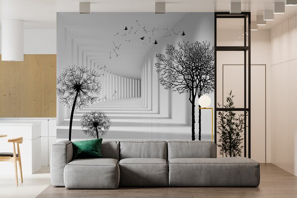 Tapety Púpavový portál I, Fototapety čiernobiele, u37803d1 : Uwalls.sk