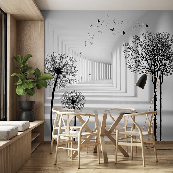Tapety Púpavový portál I, Fototapety čiernobiele, u37803d1 : Uwalls.sk