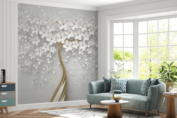 Tapety Strom bielych lupienkov I, 3D fototapety, Fototapety 3d kvety, u37065d1 : Uwalls.sk