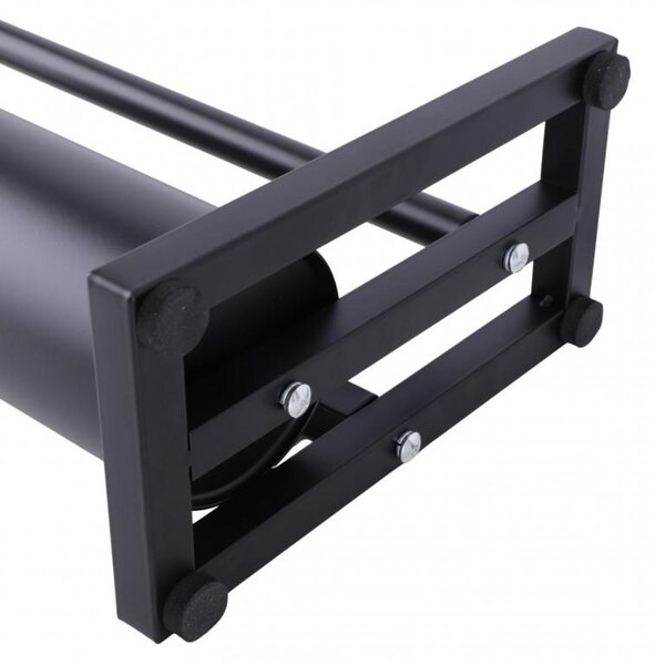 Erga Pap, držiak toaletného papiera s WC kefou a zásobníkom na papier, čierna matná, ERG-YKA-P.PAP-WC-FB