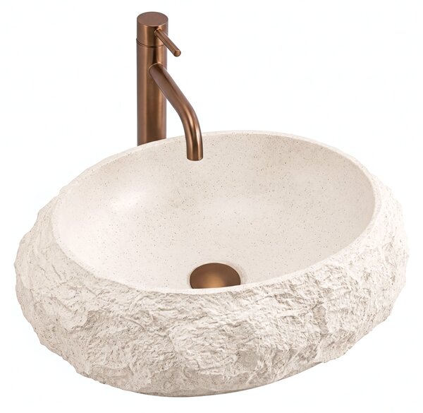 Umývadlo na dosku Mika Warm Beige