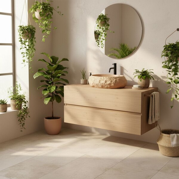 Rea Mika, umývadlo na dosku 500x380x150 mm, svetlá terakota, REA-U7348