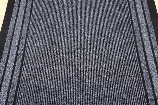Spoltex, Protišmykový behúň na mieru Rekord 802 šedá, šíre 80 cm, šedá, chodba / predsieň