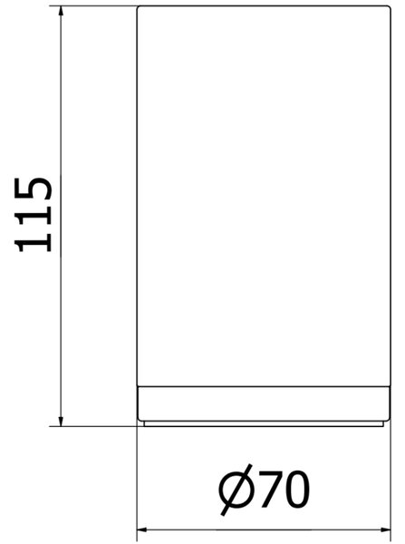 Mexen Triv, nástenný pohár na zubné kefky, biela / ružové zlato, 70A33053-60W
