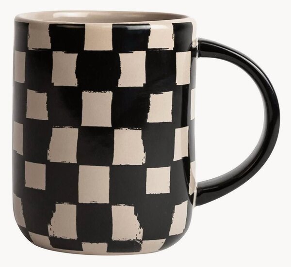 Hrnček Liz Check Black and Beige
