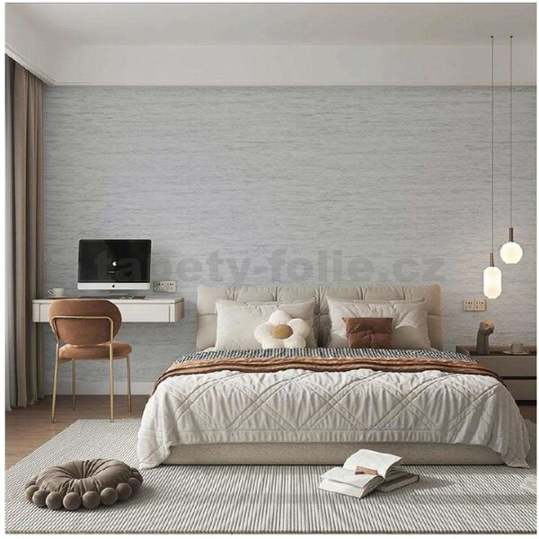 Samolepiaci lamely na zeď 3002, cena za kus, rozmer 100 cm x 60 cm, betón světle šedý, IMPOL TRADE