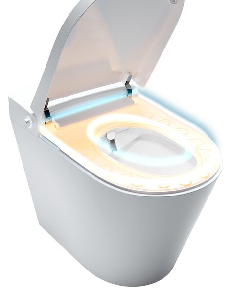 Mereo Mereo, WC s integrovaným elektronickým bidetom, RIMLESS, 592x380x430 mm, keramické, so sedátkom, MER-VSD110S2