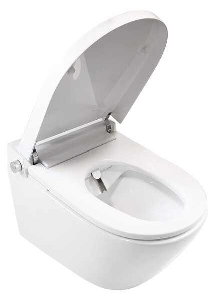 Mereo Mereo, WC s integrovaným elektronickým bidetom, RIMLESS, 592x380x430 mm, keramické, so sedátkom, MER-VSD110S2