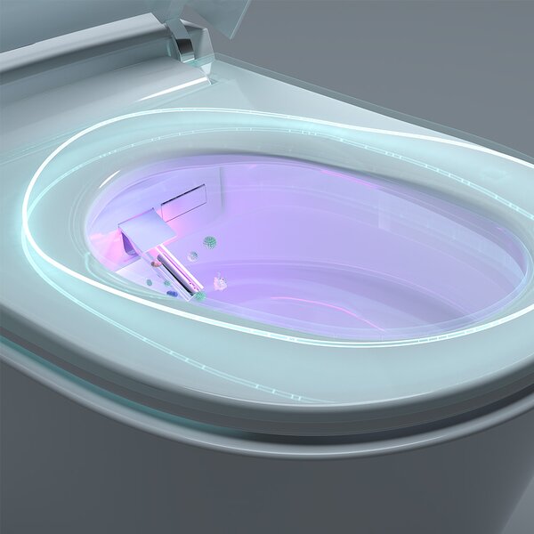 Mereo Mereo, WC s integrovaným elektronickým bidetom, RIMLESS, 592x380x430 mm, keramické, so sedátkom, MER-VSD110S2