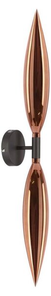 Nástenná lampa NORDIC 2xG9/5W/230V čierna/medená