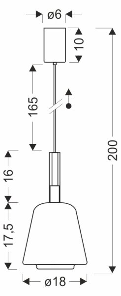 Závesné svietidlo na lanku BUENO 1xGX53/9W/230V pr. 18 cm dymovo čierne
