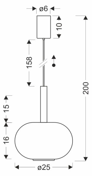 Luster na lane BUENO 1xGX53/9W/230V pr. 25 cm dymovo-béžový