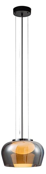 Luster na lanku INSIEME 1xGX53/10W/230V pr. 35 cm dymovo čierny