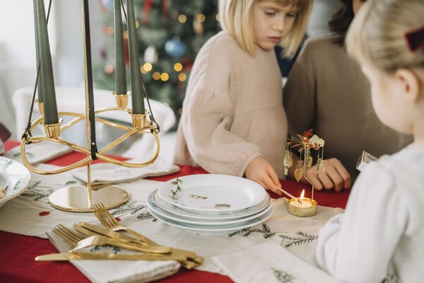 Rotujúci svietnik Noël Gold