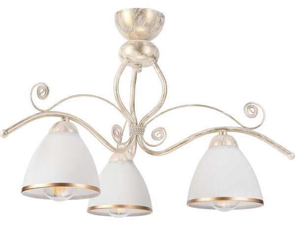 Brilagi - LED Prisadený luster ANTICO 3xE27/60W/230V 3000K biela patina