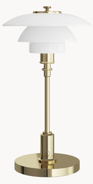 Malá ručne fúkaná prenosná stolová lampa PH 1/1, stmievateľná